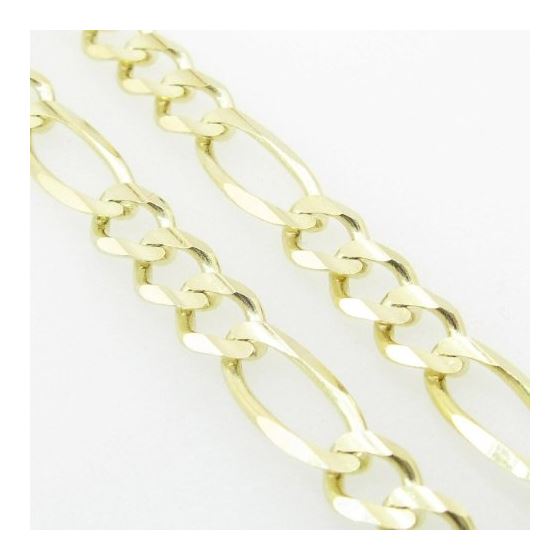 Mens Yellow-Gold Figaro Link Chain Length - 22 inches Width - 5.5mm 4