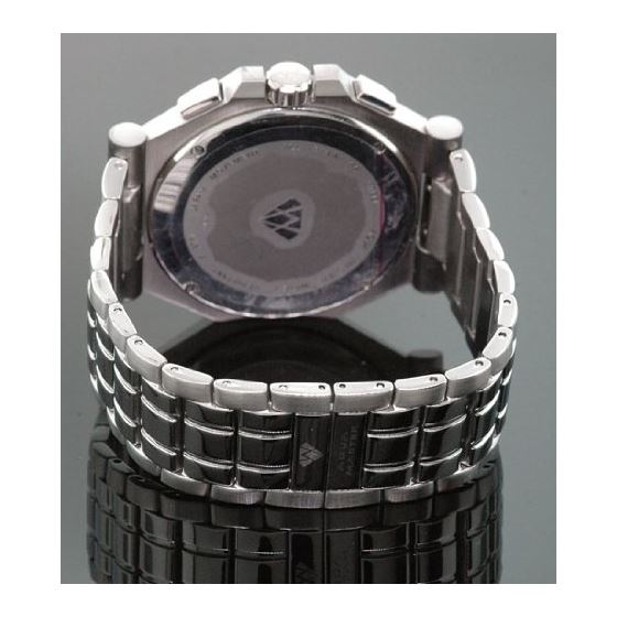 Mens Swiss Made Sports Diamond Watch 0.12Ctw-2