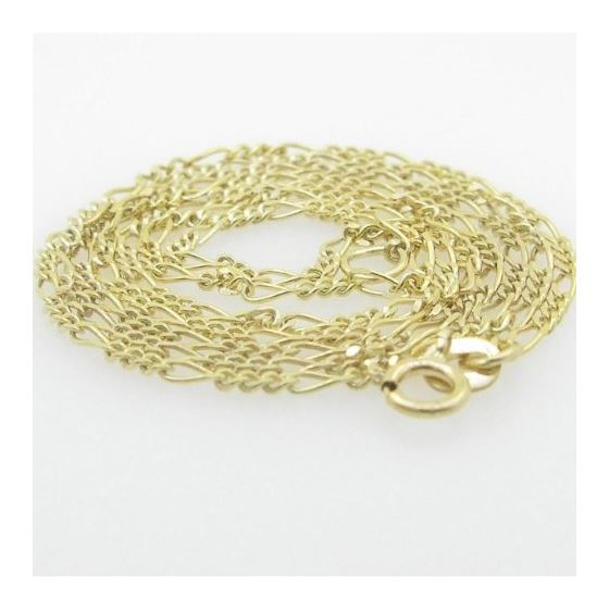 10K Yellow Gold figaro chain GC98 2