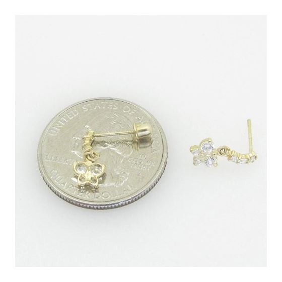 "14K Gold Earrings heart star flower dolphin penguin for Childeren