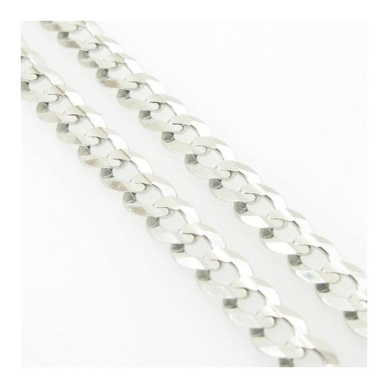 Mens White-Gold Cuban Link Chain Length - 20 inches Width - 4.5mm 4