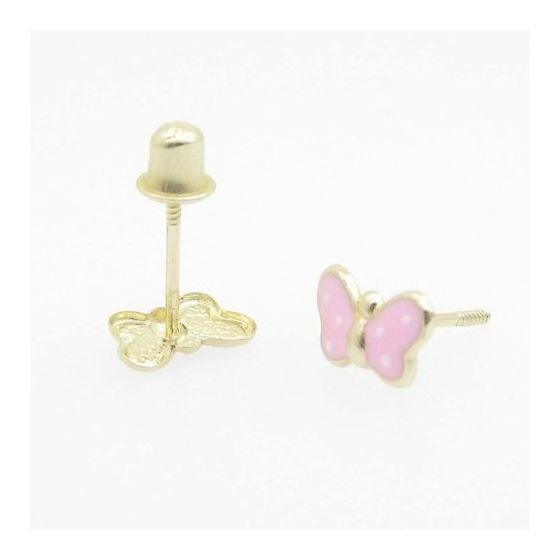 "14K Gold Earrings heart star flower dolphin penguin for Childeren