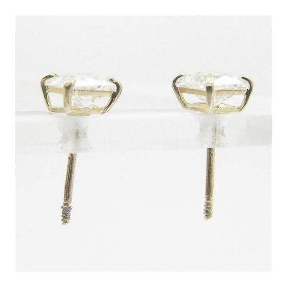 Unisex 14K solid gold earrings fancy stud hoop huggie ball fashion dangle swag 2