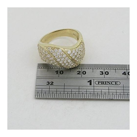 10K Yellow Gold womens wedding band engagement ring ASVJ50 4