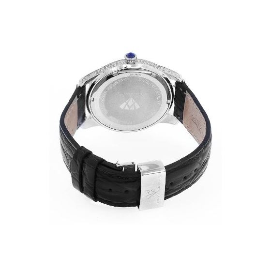 Men's Classic 1.70Ct Diamond Watch With Blac-2