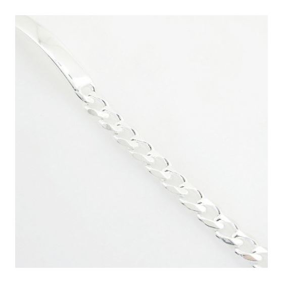 Curb Link ID Bracelet Necklace Length - 8 inches Width - 8mm 4