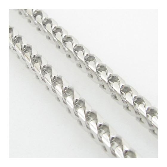 Mens .925 Italian Sterling Silver Franco Link Chain Length - 30 inches Width - 3mm 4