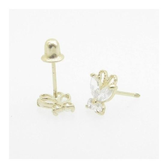 "14K Gold Earrings heart star flower dolphin penguin for Childeren