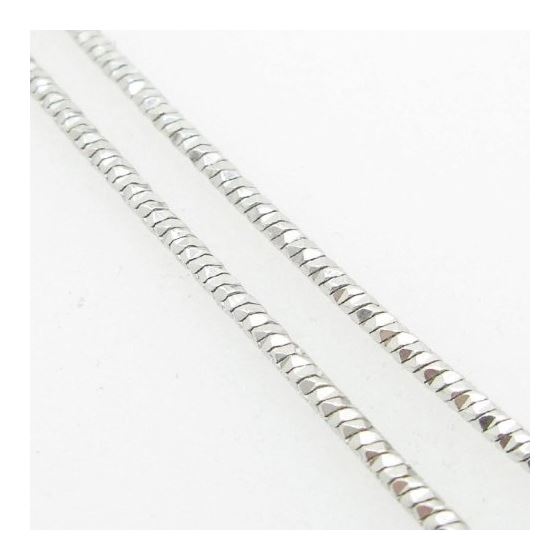 Ladies .925 Italian Sterling Silver Snake Link Chain Length - 16 inches Width - 1.5mm 4
