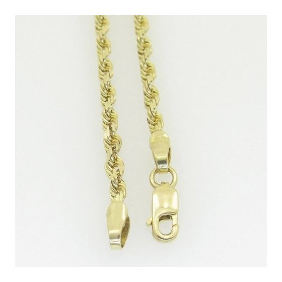 10K Yellow Gold rope chain GC12 4