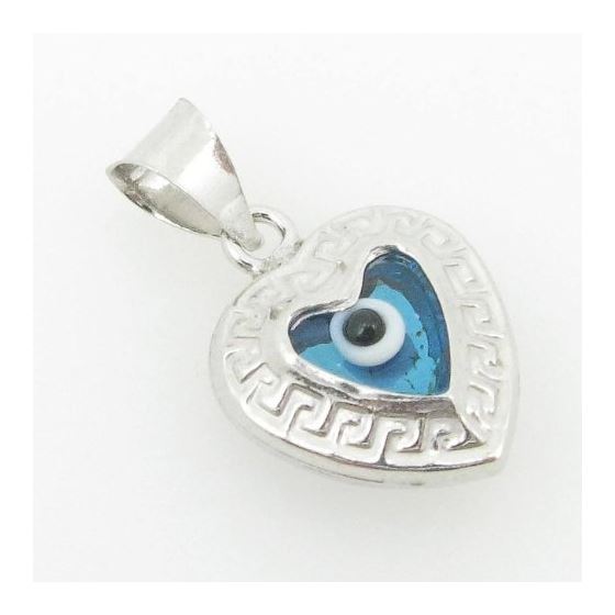 womens bp136 kabbalah evil eye .925 Sterling Silver good luck charm pendant 2