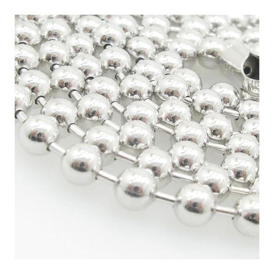 Mens .925 Italian Sterling Silver Ball Link Chain Length - 36 inches Width - 5mm 2