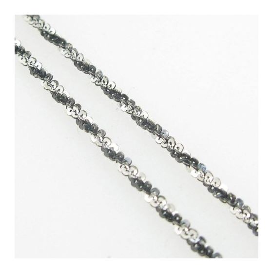 Ladies .925 Italian Sterling Silver Fancy Link Chain Length - 20 inches Width - 1.5mm 4