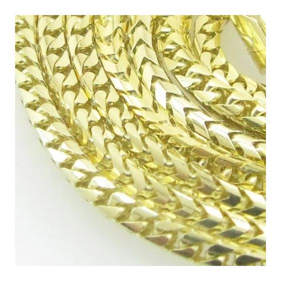 Mens Yellow-Gold Franco Link Chain Length - 18 inches Width - 1.5mm 2