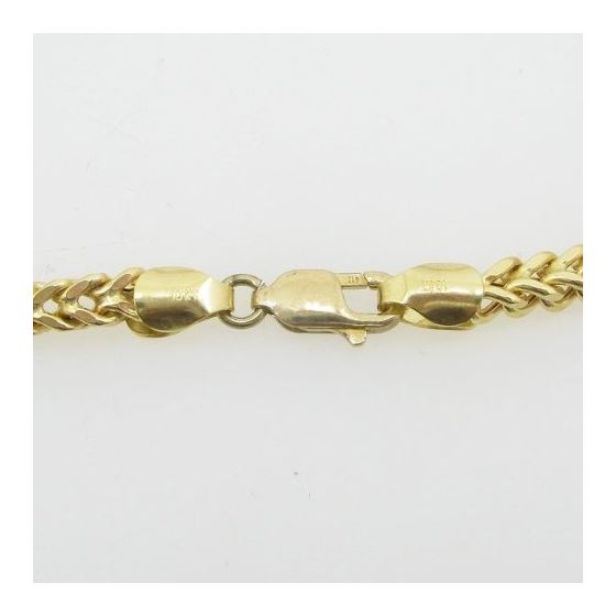 Mens 10k Yellow Gold Franco bracelet AGMBRP41 8 inches long and 4mm wide 4