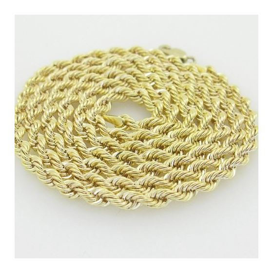 10K Yellow Gold rope chain GC4 2