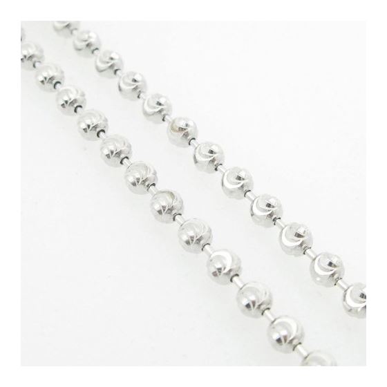 Ladies .925 Italian Sterling Silver Moon Cut Link Chain Length - 18 inches Width - 3mm 4