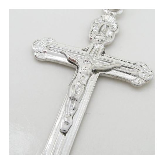 Fancy jesus cut crucifix cross pendant SB41 57mm tall and 28mm wide 2