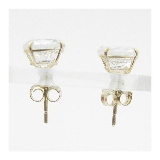 Unisex 14K solid gold earrings fancy stud hoop huggie ball fashion dangle swag 2