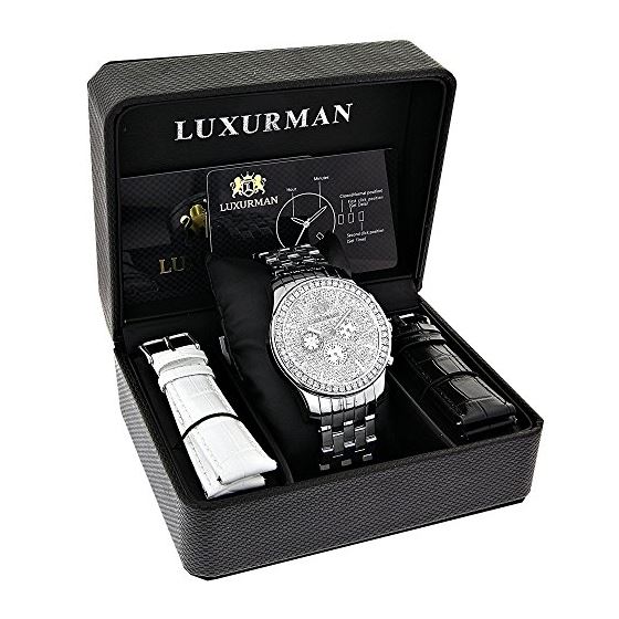 Watches Mens Diamond Watch 3Ct-4