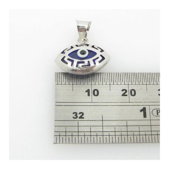 womens bp148 kabbalah evil eye .925 Sterling Silver good luck charm pendant 4