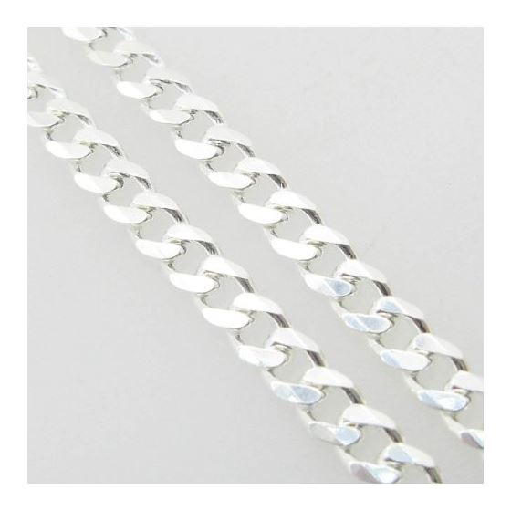 Silver Curb link chain Necklace BDC87 2