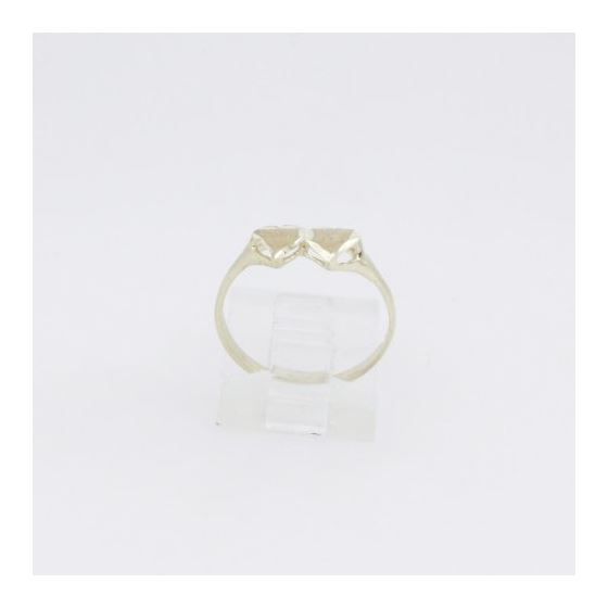 10k Yellow Gold 2 mini heart ring ajr58 Size: 6.75 2