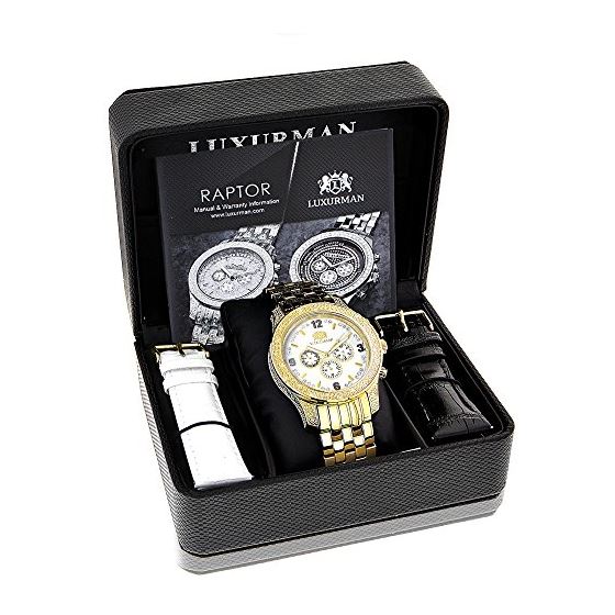 LUXURMAN Watches Mens Diamond Watch 0.50Ct-4
