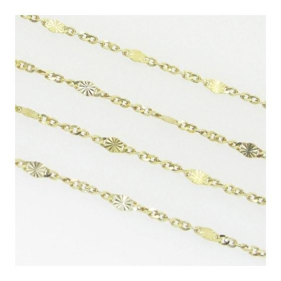 10K Yellow Gold fancy chain GC24 2