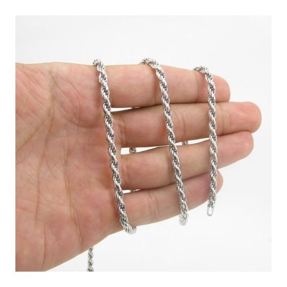 925 Sterling Silver Italian Chain 24 inches long and 4mm wide GSC13 4