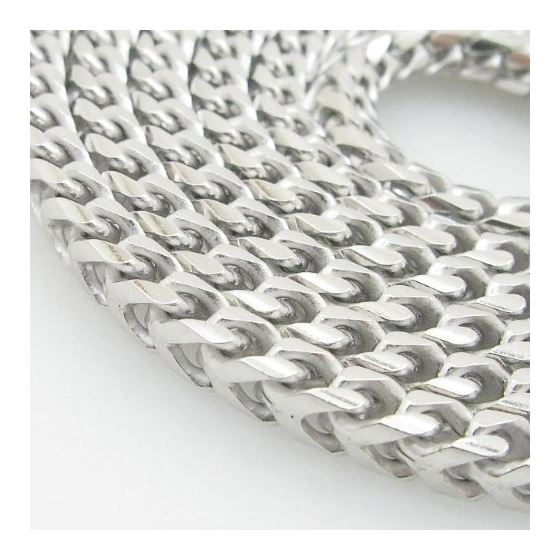 Mens .925 Italian Sterling Silver Franco Link Chain Length - 36 inches Width - 4mm 2