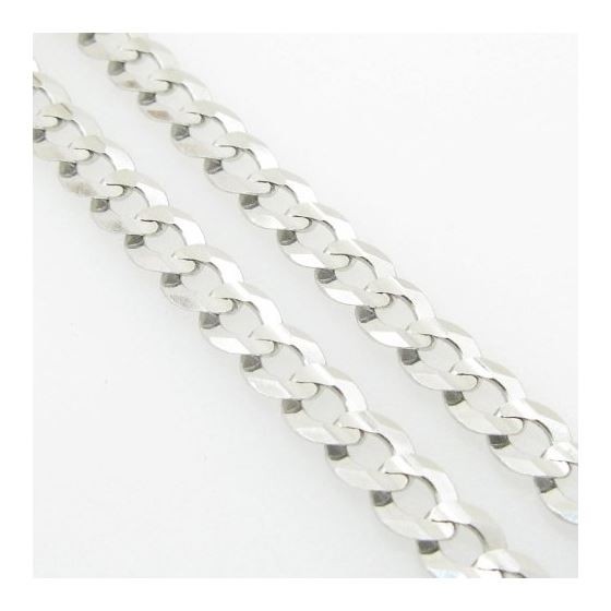 Mens White-Gold Cuban Link Chain Length - 20 inches Width - 5.5mm 4