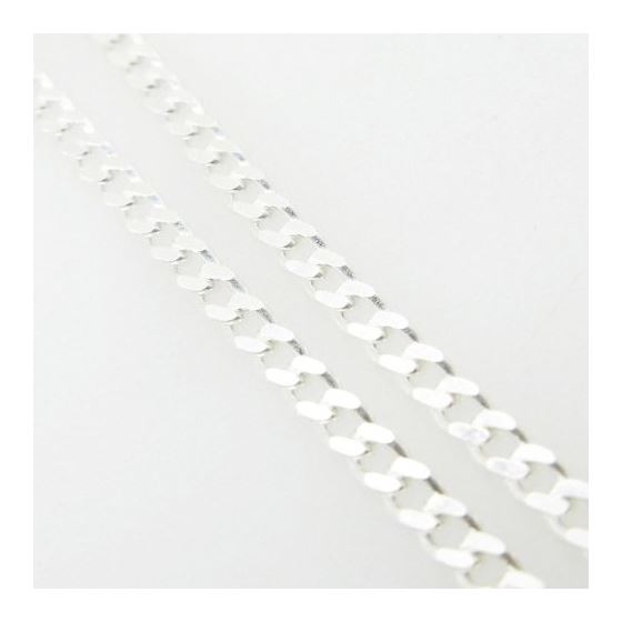 Silver Curb link chain Necklace BDC64 2