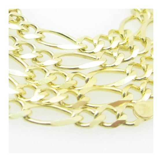 Mens Yellow-Gold Figaro Link Chain Length - 22 inches Width - 3.5mm 2