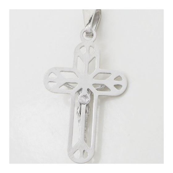 Jesus cut crucifix pendant SB45 36mm tall and 20mm wide 4