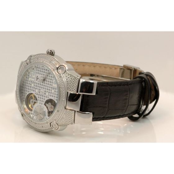 Aqua Master Mens Automatic Diamond Watch 0.20ctw W2122 2