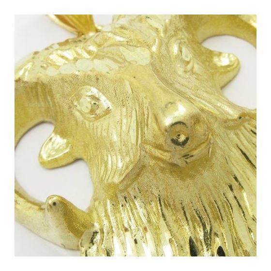 Mens 10k Yellow gold Goat head charm EGP3 2