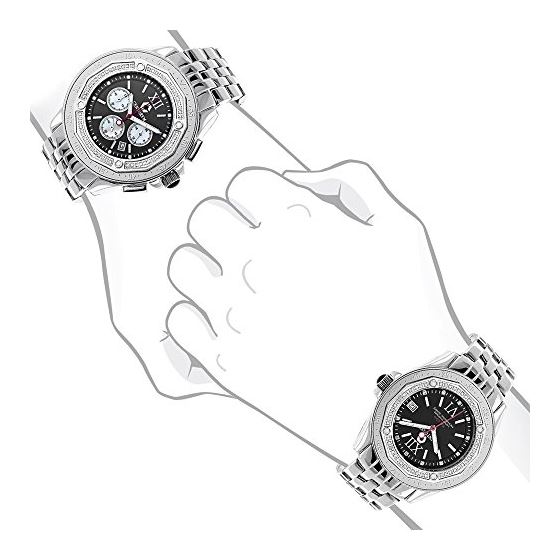 Matching His and Hers Watches: Centorum Falcon Real Diamond Watch Set 1.05ct 4