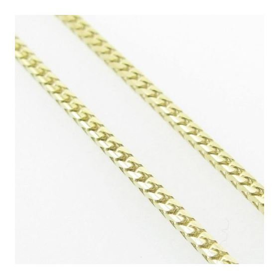 Mens Yellow-Gold Franco Link Chain Length - 22 inches Width - 1.5mm 4