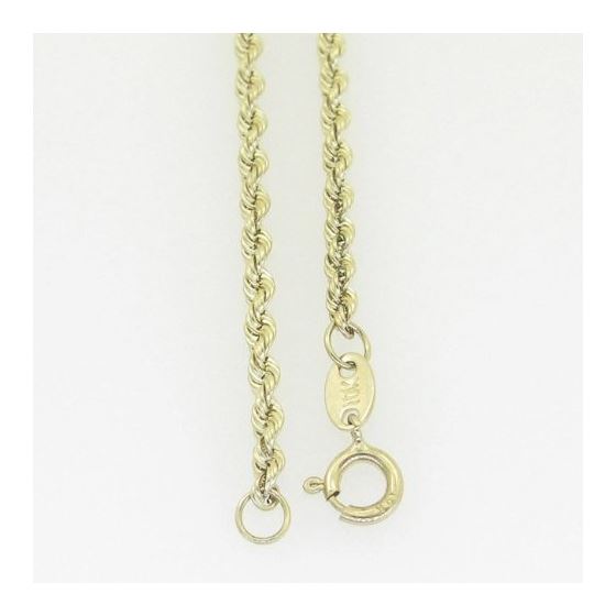 10K Yellow Gold rope chain GC18 4