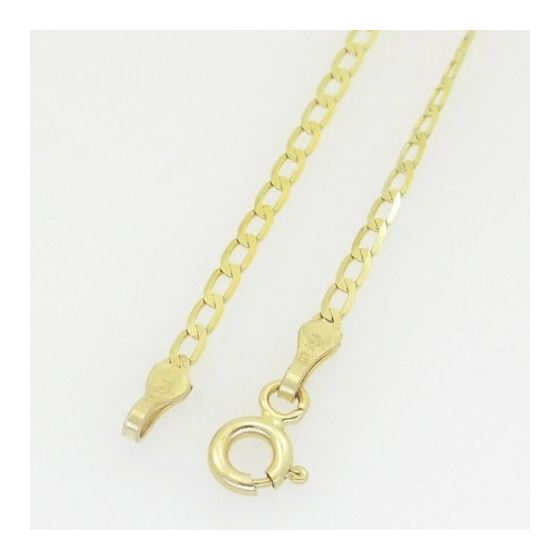 10K Yellow Gold curb chain GC90 4