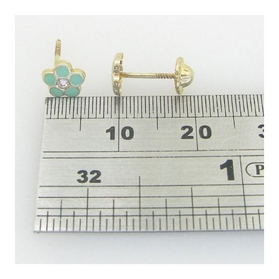 "14K Gold Earrings heart star flower dolphin penguin for Childeren