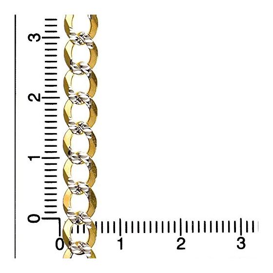14K Diamond Cut Gold SOLID ITALY CUBAN Chain - 22 Inches Long 5.7MM Wide 4