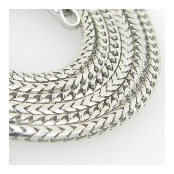 Mens White-Gold Franco Link Chain Length - 20 inches Width - 1.5mm 2