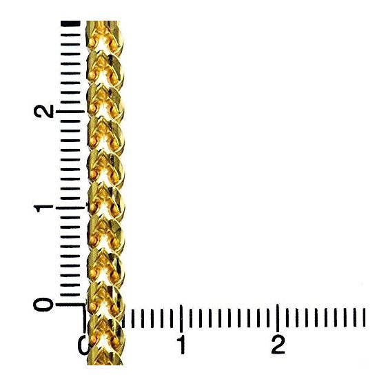 10K YELLOW Gold SOLID FRANCO Chain - 26 Inches Long 4MM Wide 4