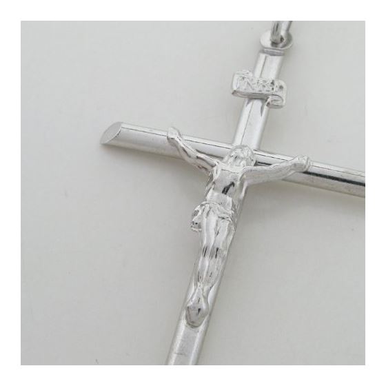 Jesus cut crucifix cross pendant SB36 54mm tall and 33mm wide 2