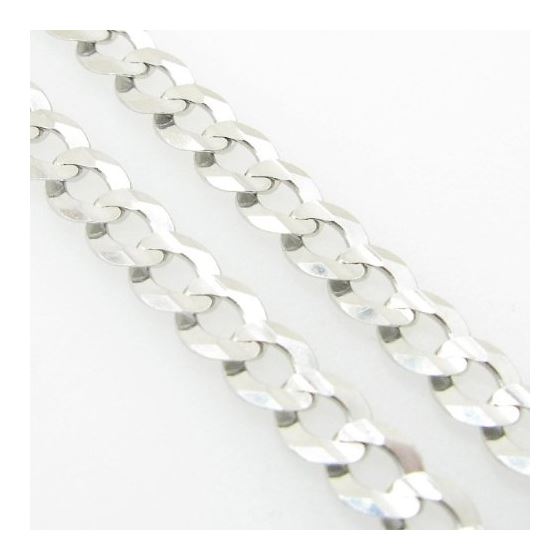 Mens White-Gold Cuban Link Chain Length - 24 inches Width - 5.5mm 4