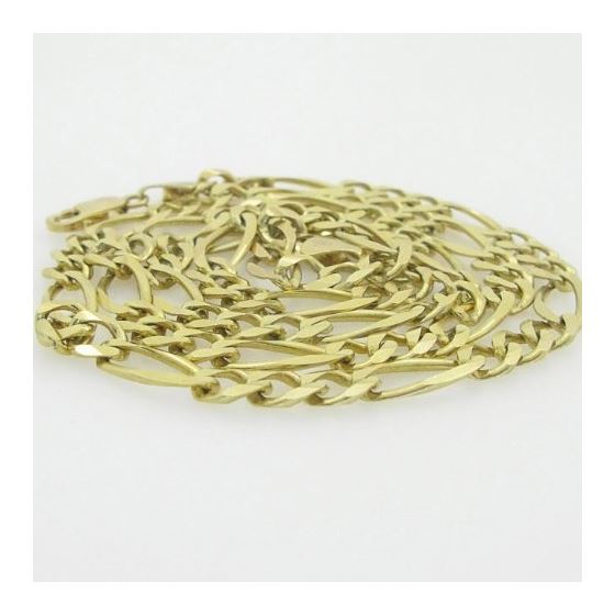 10K Yellow Gold figaro open chain GC68 2