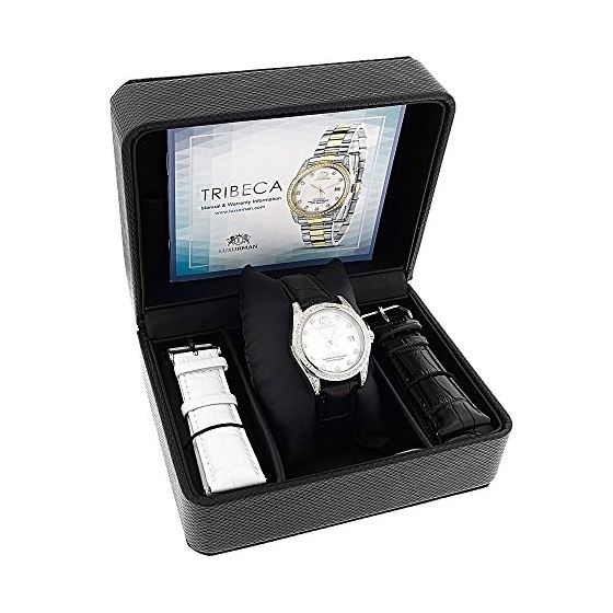 Tribeca Real Diamond Watch For Women Swiss Quart-4