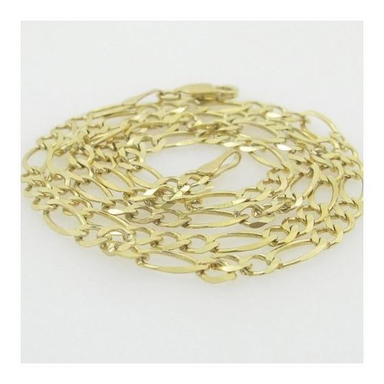 10K Yellow Gold figaro open chain GC83 2